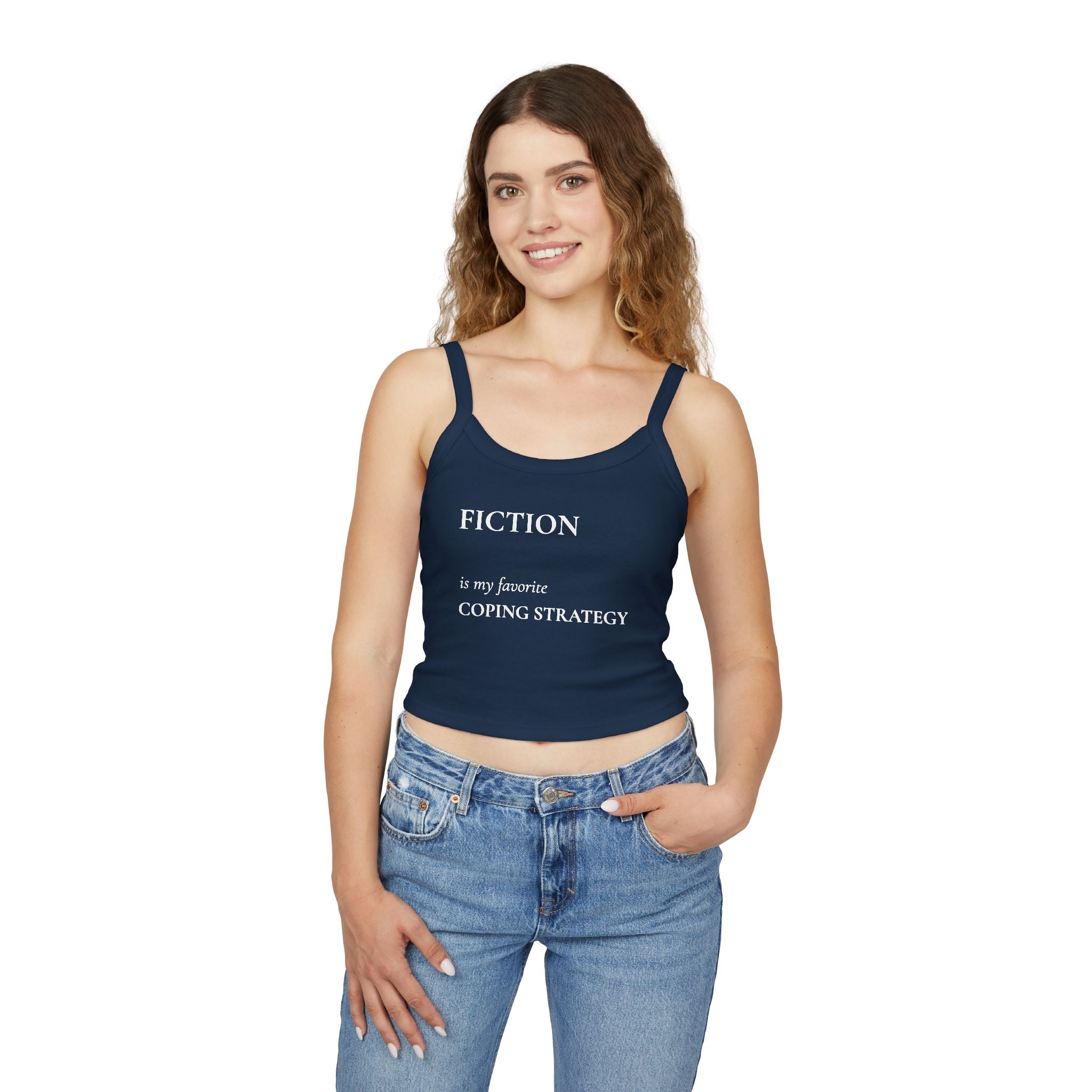 "Fiction Is My Favorite Coping Strategy" Tank Top