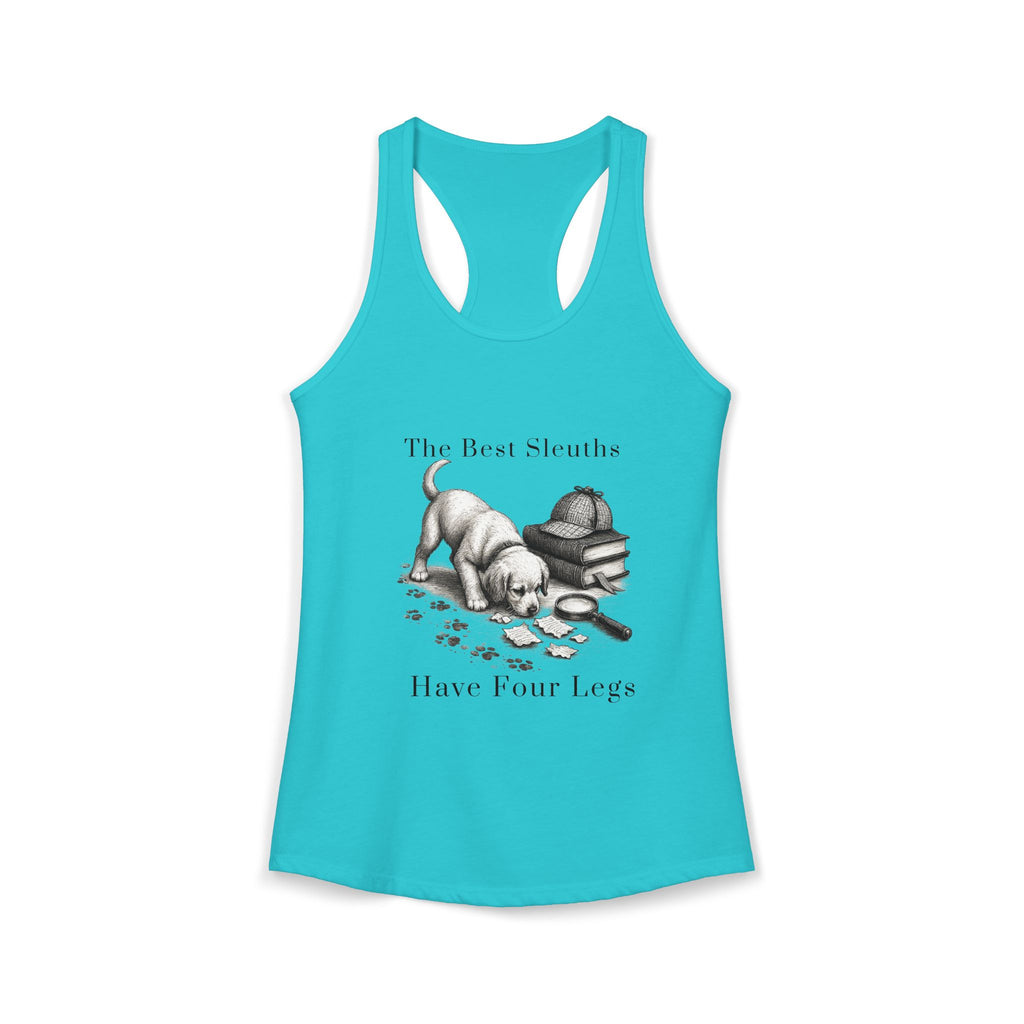 Canine Sleuth Book Merch: Women's Ideal Racerback Tank
