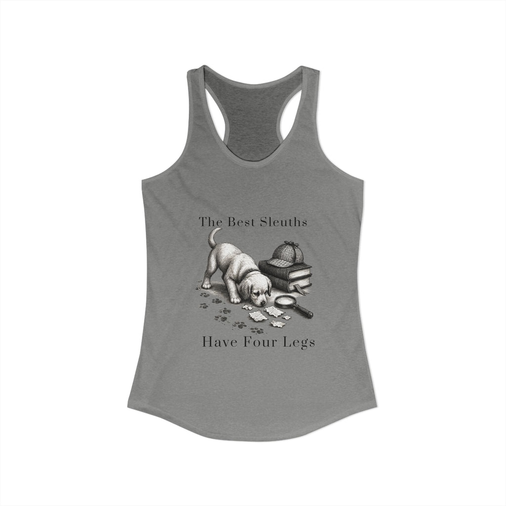 Canine Sleuth Book Merch: Women's Ideal Racerback Tank