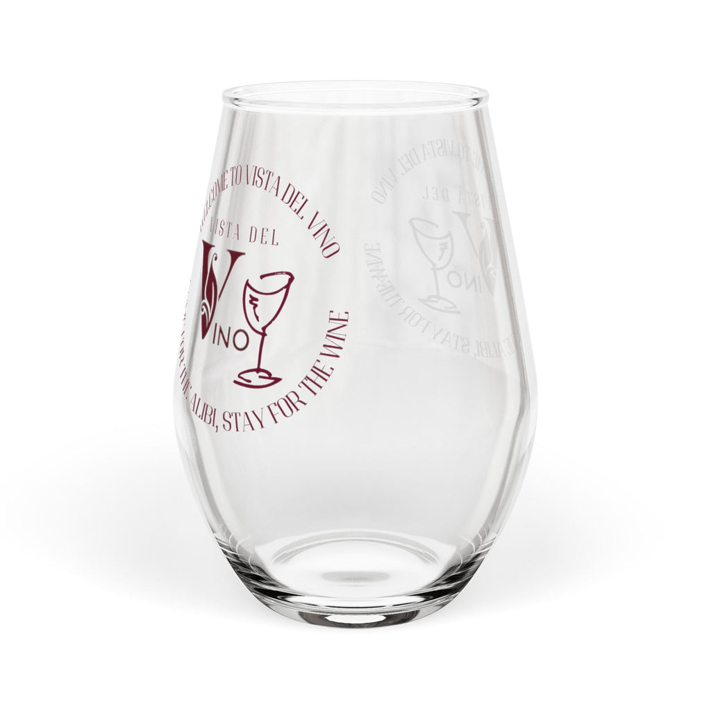 Stemless Wine Glass - Vintage Vino Logo 11.75oz