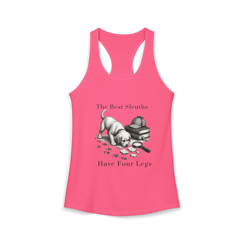 Canine Sleuth Book Merch: Women's Ideal Racerback Tank