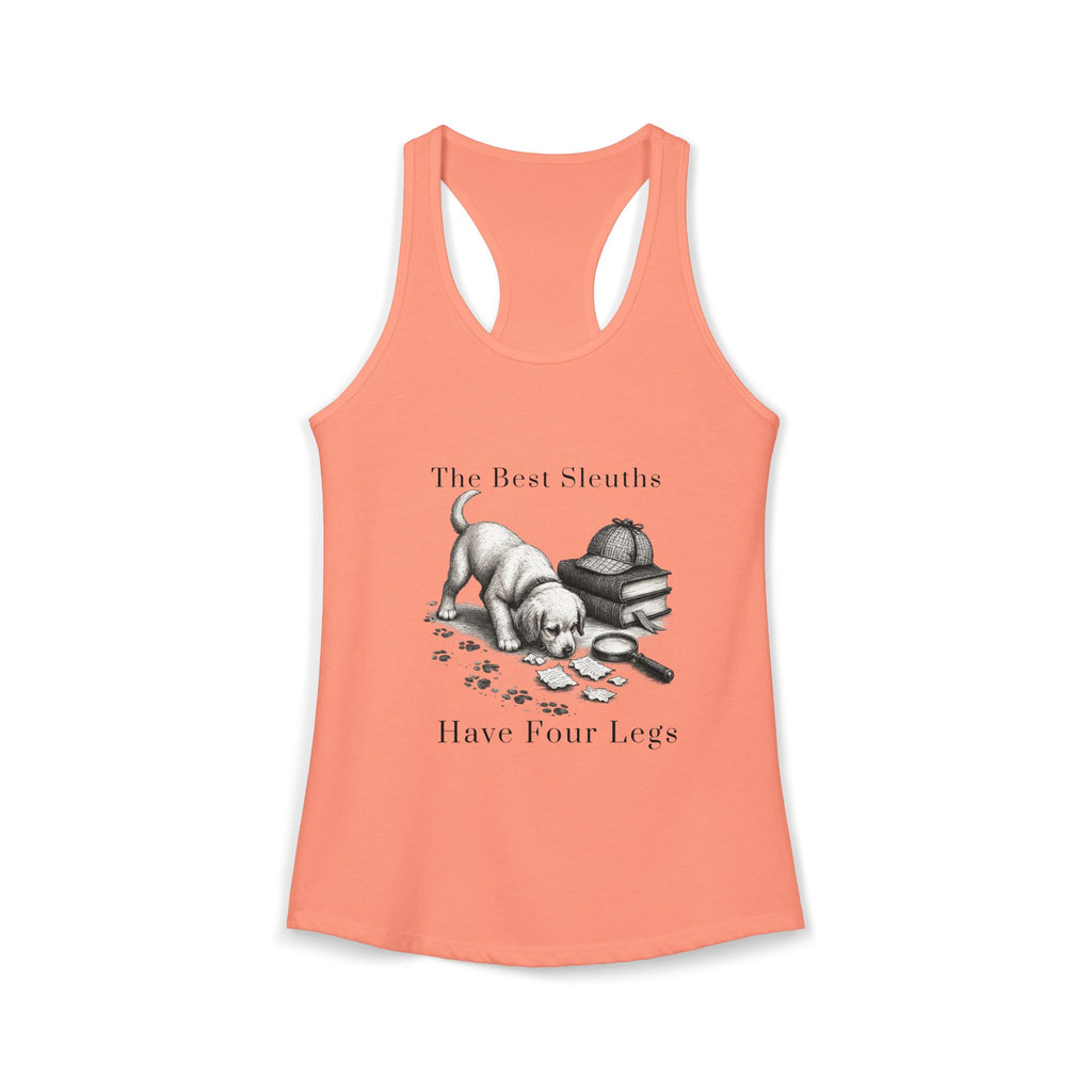 Canine Sleuth Book Merch: Women's Ideal Racerback Tank