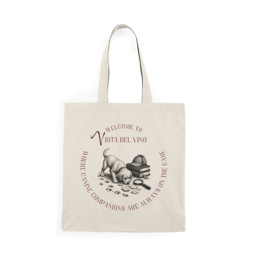 Mystery Themed Tote Bag — "Where Canine Companions are Always on the Case"