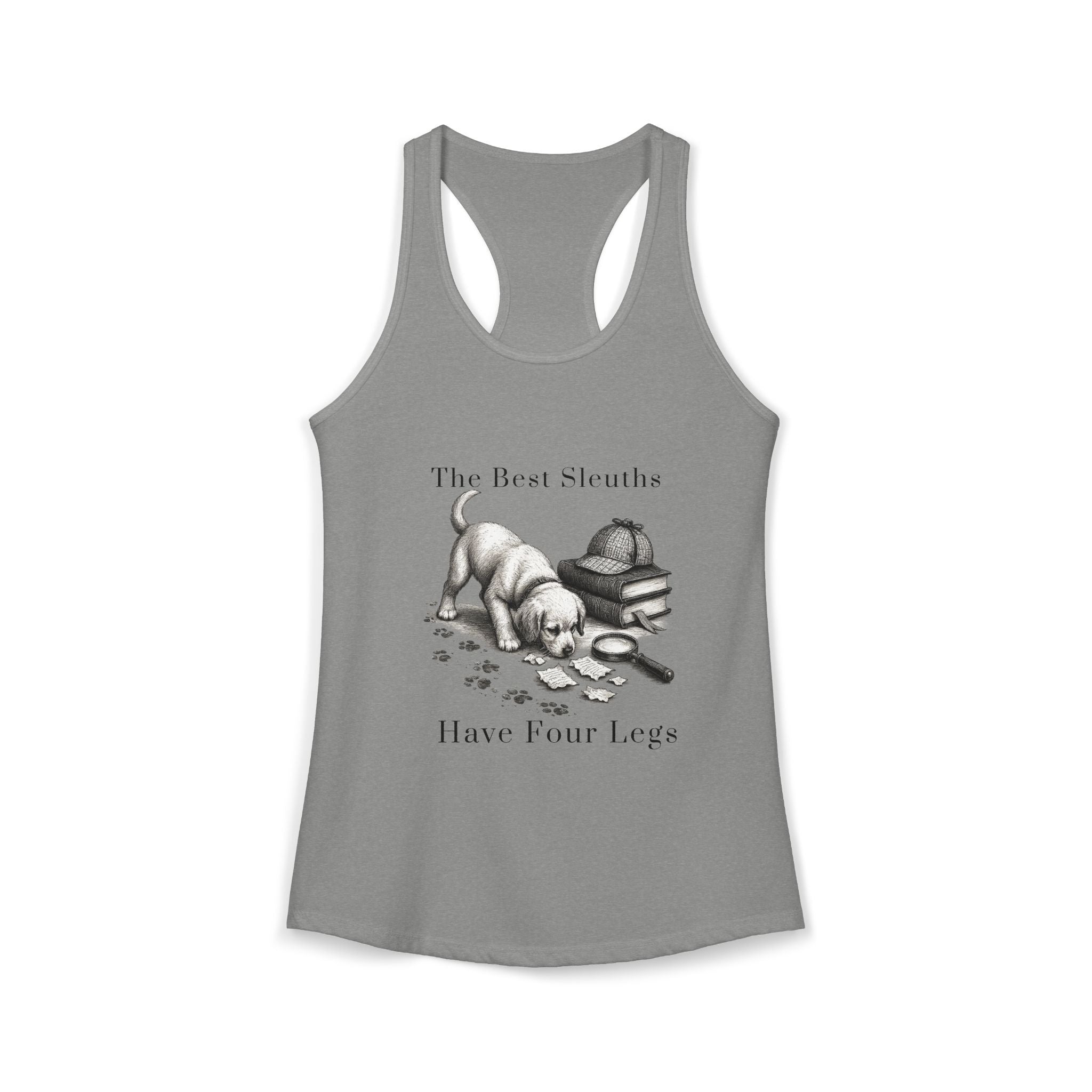 Canine Sleuth Book Merch: Women's Ideal Racerback Tank