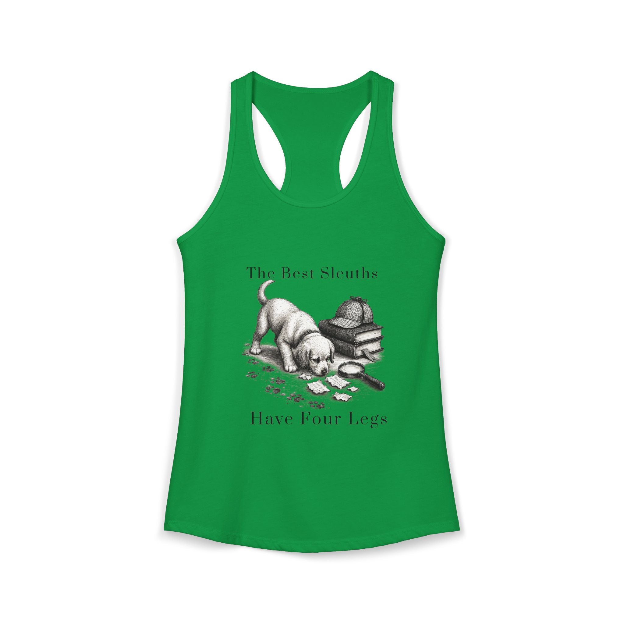 Canine Sleuth Book Merch: Women's Ideal Racerback Tank