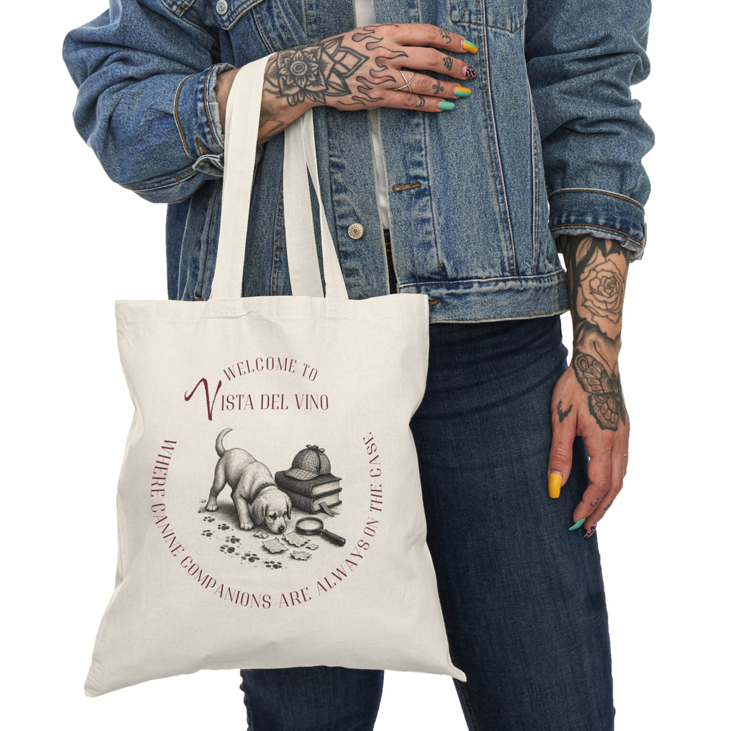Mystery Themed Tote Bag — "Where Canine Companions are Always on the Case"