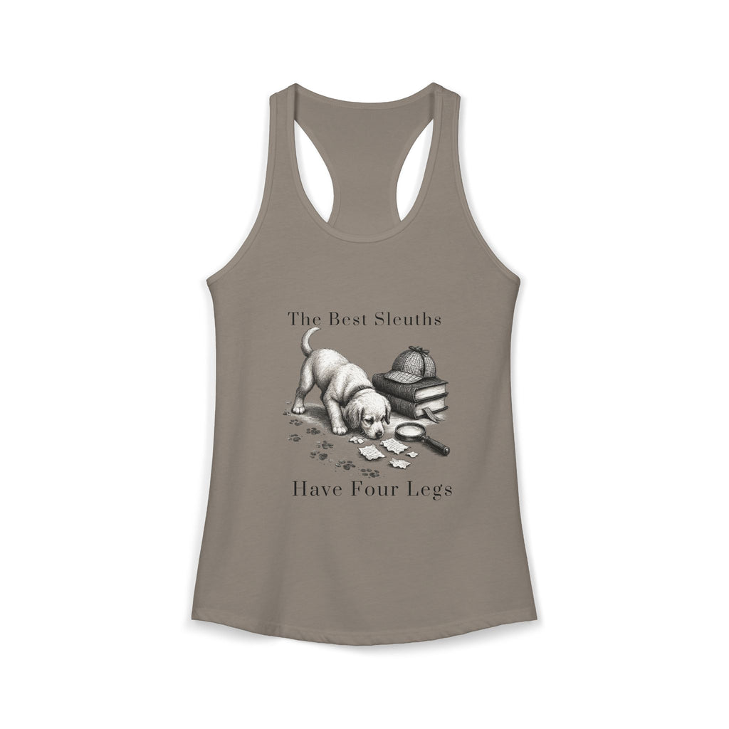 Canine Sleuth Book Merch: Women's Ideal Racerback Tank
