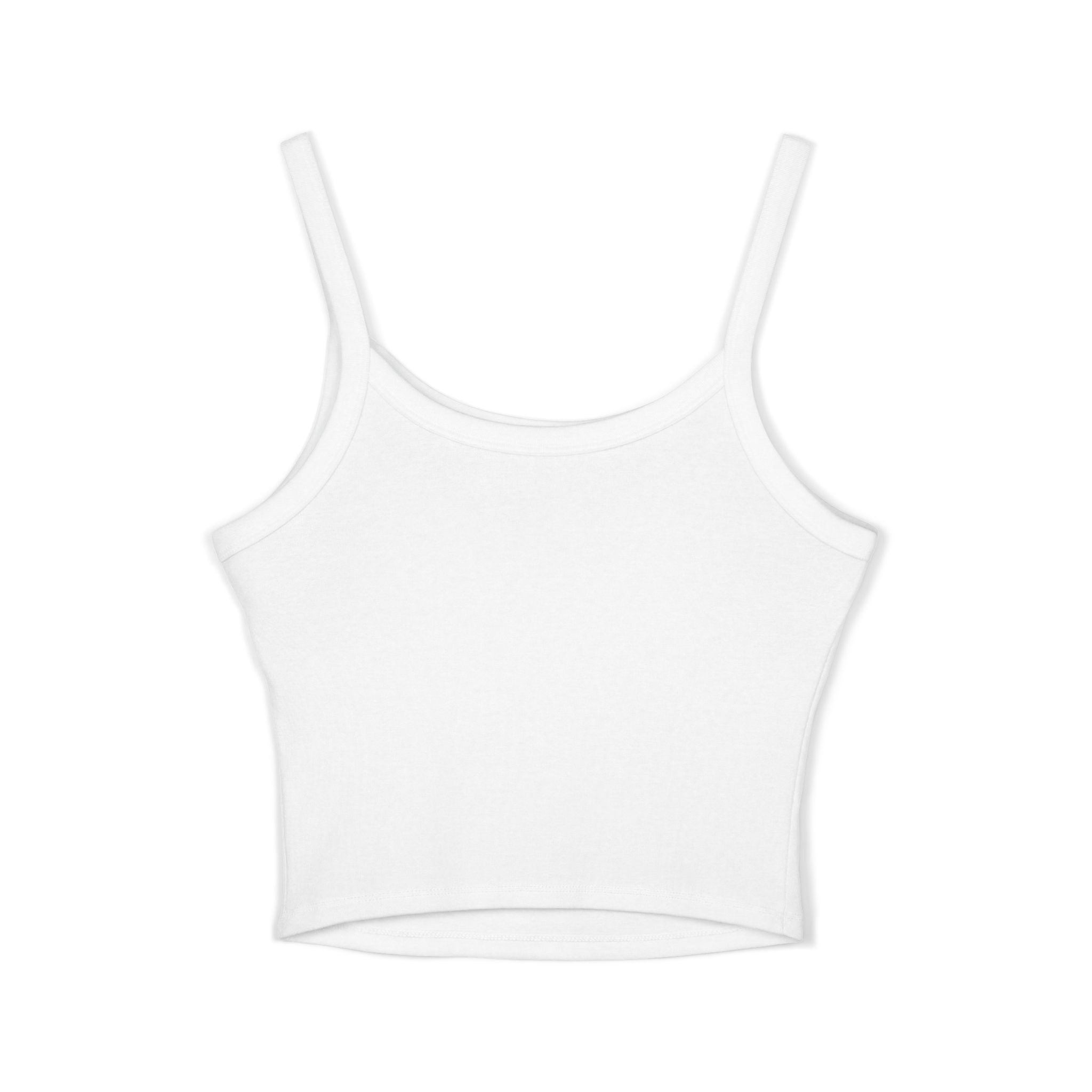 Spaghetti Tank — “Fiction is my favorite coping strategy” Literary Crop Top