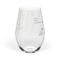 "Books. Wine. Avoiding Reality" Stemless Wine Glass 11.75oz – Floral Heart Accent, Elegant Everyday Wine Tumbler