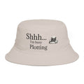 Bucket Hat — “Shhh… I’m Busy Plotting” Novelty Writer & Planner Hat